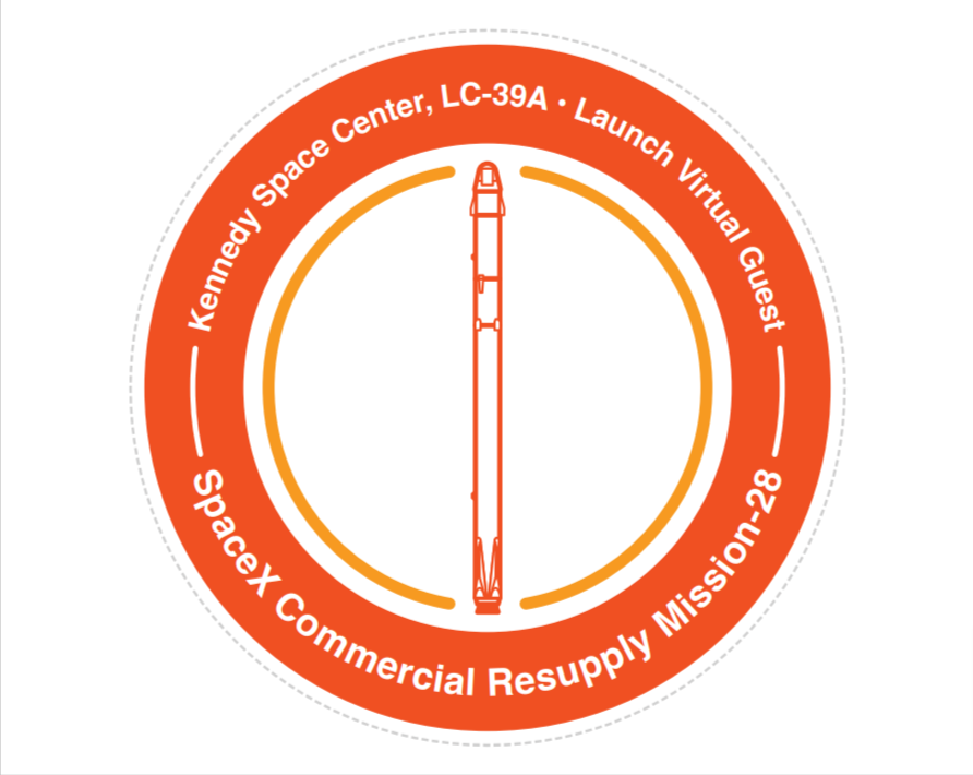 NASA Mission Stamp - SpaceX Commercial Resupply Mission-28